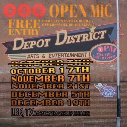 806 Open Mic: The Series flyer